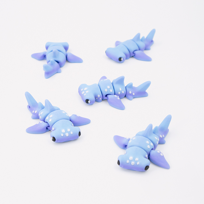 Hammerhead Shark Kawaii 3D Printed