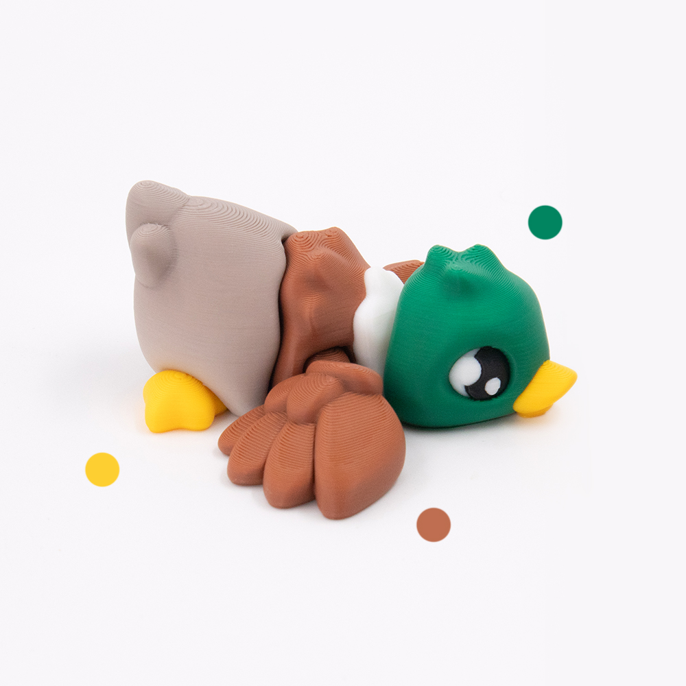 Bambu Lab Basic PLA — Mallard Flexi print preview