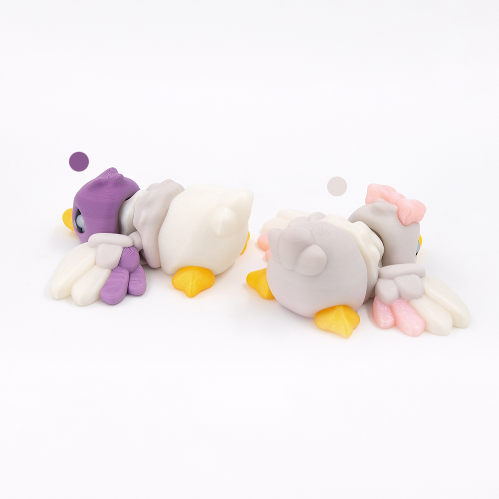 Ziro Matte Rainbow PLA — Mallard Flexi print preview